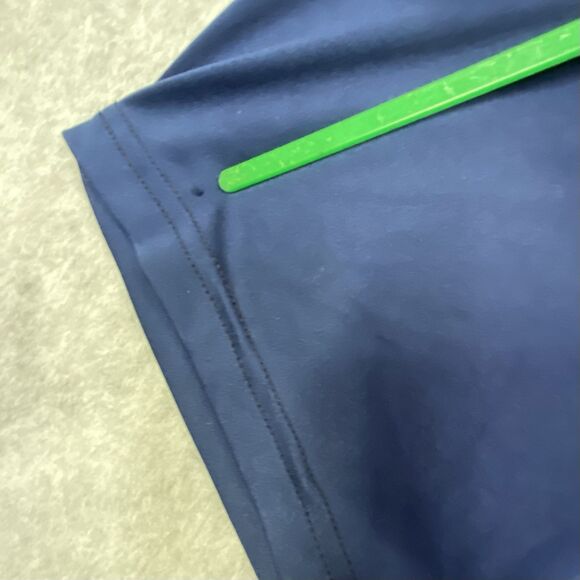 Hanes Polo Mens Sz XL Navy Cool DRI Performance Short Sleeve Shirt 3 Button - Picture 7 of 7